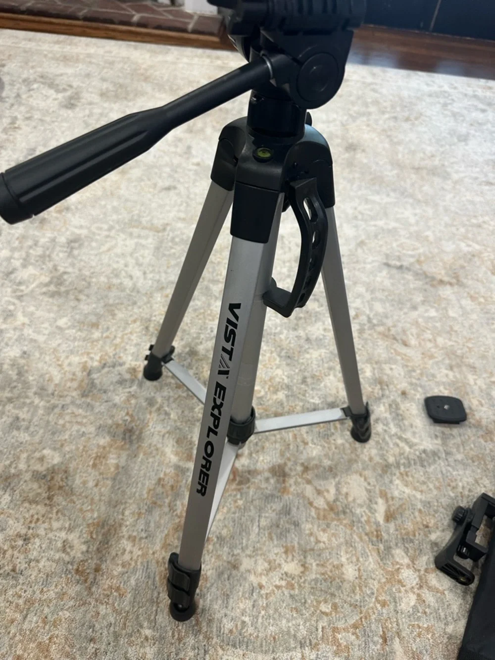 Estate Sale ~ Polaroid Black & Silver Camera Tripod with Carry Bag